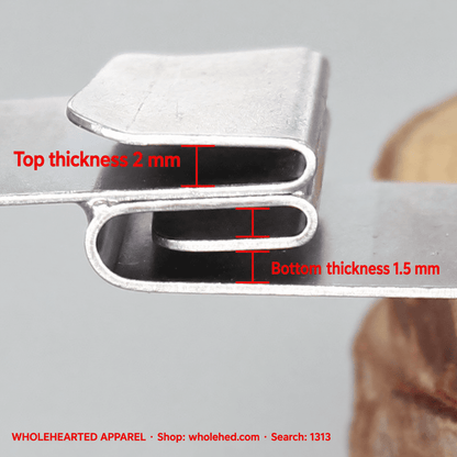 1313★ One-Pass Reverse-Side Seam Joining and Topstitching Folder with Lower-Layer Edge Folding for Industrial Sewing Machines
