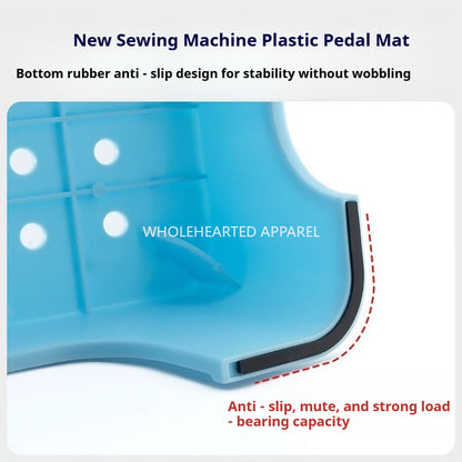 1844★ Tapis neuf en plastique pour pédale de machine à coudre, en caoutchouc antidérapant, haute résistance, silencieux, confortable et stable – Accessoire pour machine à coudre★
