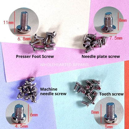 1728★  Computer flat car pin plate screw tooth screw presser foot screw upper needle screw sewing machine synchronous car pull tube screw★