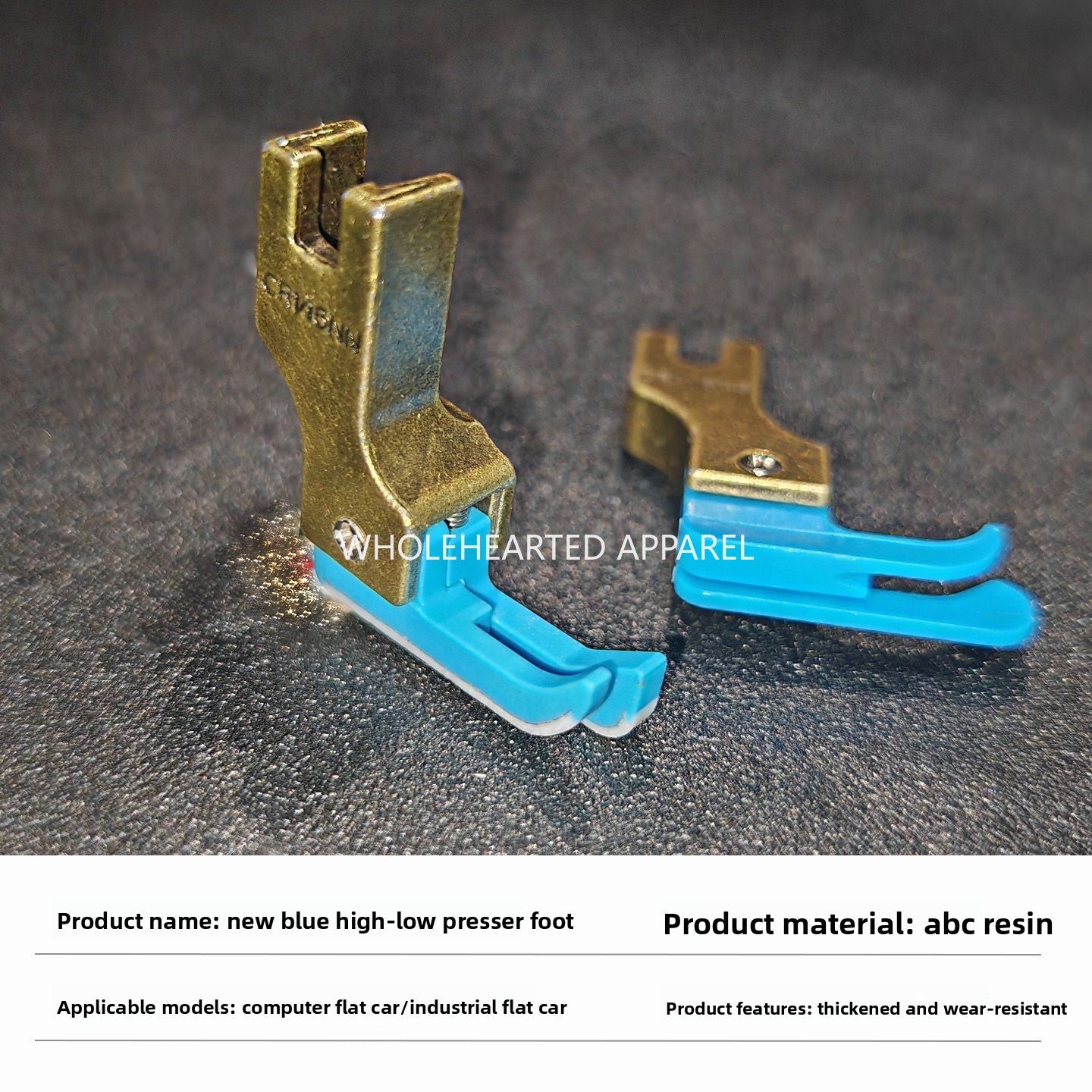 1687★  [Narrow 0.2/0] Plastic high and low presser foot flat car on zipper pressing line Teflon Oxford stop edge