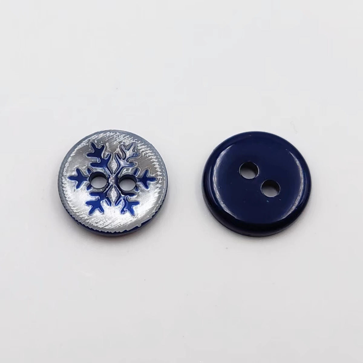 3062  Blue Snowflake Pearlescent Manhattan Button Shirt Button Girl Heart Exclusive Navy Blue Button Navy Blue