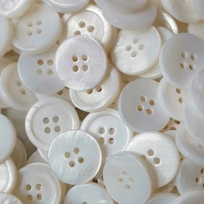 3005  Real shell buttons, natural shells, two-eye four-eye buttons, shirt buttons DIY decorative buttons, all-match buttons