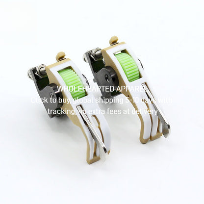 1599★  New SP-18 Teflon roller rib computer flat car left and right rib pressing line plastic presser foot with knife