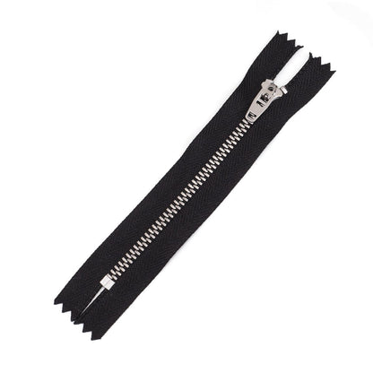 3075  Zipper No. 4 Bronze Brass White Gold Closed Tail Spring Head Metal Copper Zipper Jeans Trousers Y Teeth Pant Chain