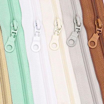 3090  Zipper No. 3 is wearing nylon pull head Macaron color spray color Jitong head, luggage, clothing, daily necessities zipper head