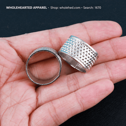 1670★ Anillo dedal clásico grueso para coser a mano, remendar y hacer punto de cruz