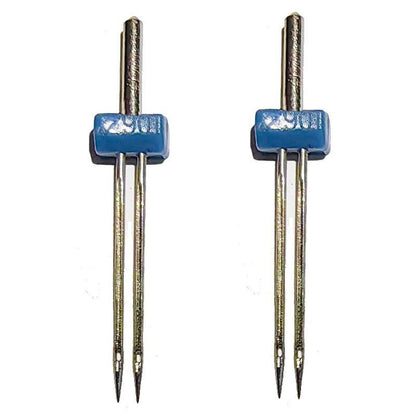 1868★ Twin Needle for Domestic Sewing Machines, Sizes 2/3/4, Compatible with Brother, Butterfly, and Juki-Style Models★