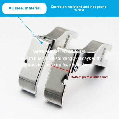 1503★  Flat car left and right unilateral presser foot All-steel unilateral presser foot sewing machine accessories P36LW P36W baseplate widened 10mm