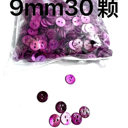 3016  Natural material shell spray paint dyed buttons, versatile buttons, color spray paint shell buttons, shirt buttons