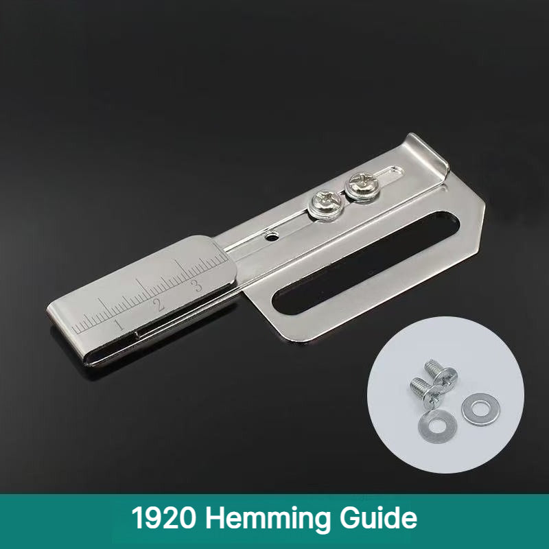 1920★ Adjustable Hemming Folder for 3-Needle 5-Thread Coverstitch Machine, Sewing Attachment.