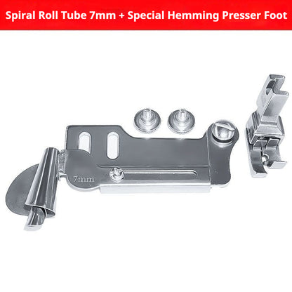 1801★Spiral Hemming Folder Binder for Industrial Lockstitch Machines and Medium-Weight Fabrics★