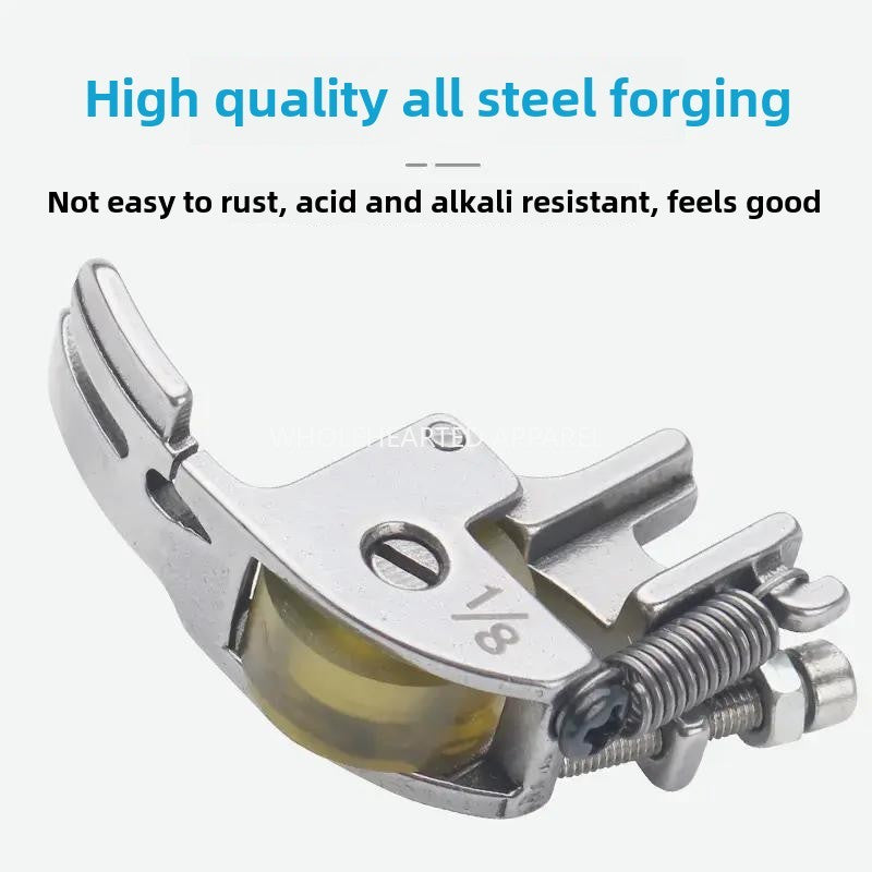1448★  Knife car transparent wheel presser foot 1/8 with knife wheel presser foot roller rubber wheel 5200 trimming knife car industrial sewing machine