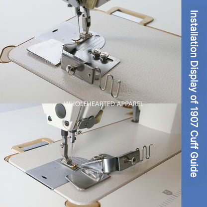 1907★ Elastic Binding Attachment for Lockstitch Sewing Machines, Fold-Over Binder for Stretch Tape★