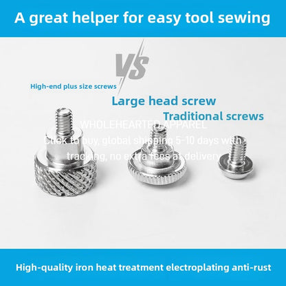 1600★  [Easy Installation] The new upgraded computer flat car hand screws on the presser foot screw and quickly increases the presser foot luxury big head screw sewing accessories