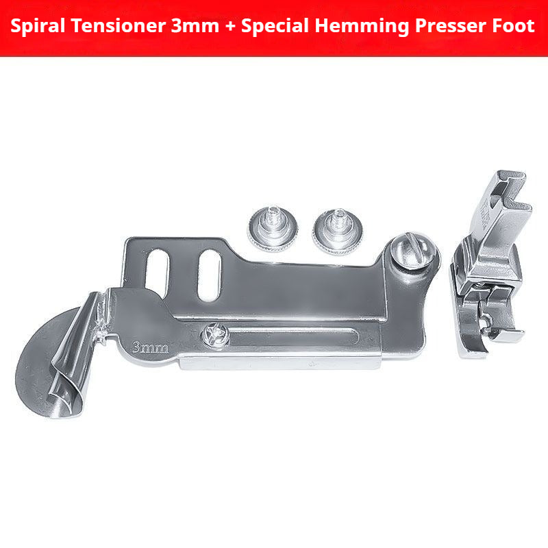 1801★Spiral Hemming Folder Binder for Industrial Lockstitch Machines and Medium-Weight Fabrics★