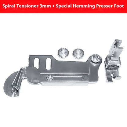 1801★Spiral Hemming Folder Binder for Industrial Lockstitch Machines and Medium-Weight Fabrics★