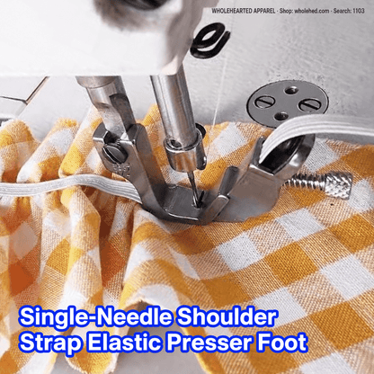 1103★ All-Steel Elastic Presser Foot for Shoulder Straps and Elastic Bands, Industrial Sewing Machine Accessory.