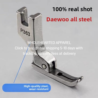 1497★  Industrial sewing machine presser foot/zipper presser foot/toothpick presser foot 0.2 presser foot P363 All steel presser foot Flat car presser foot