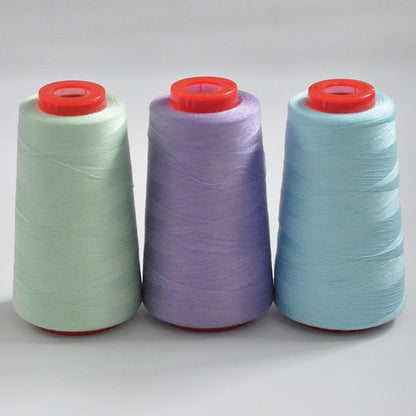 3053  Thread 402 Sewing Thread Household High Speed Thread Sewing Machine Pagoda Polyester Flat Car Large Roll Black and White Color