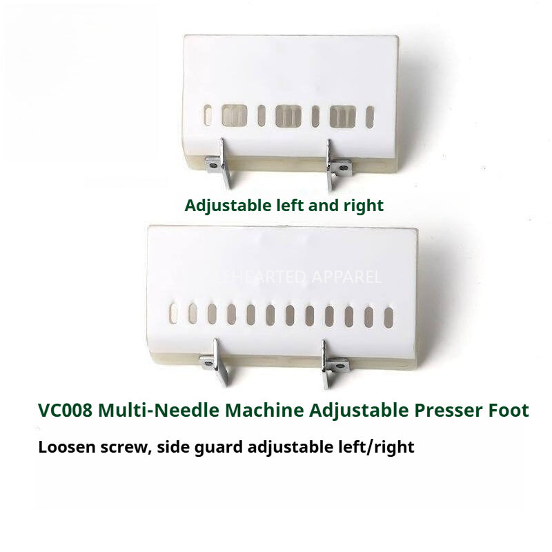 1793★ Adjustable 12/13 Needle Sewing Machine Presser Foot with Edge Guide for Waistband and Elastic, Teflon Foot★