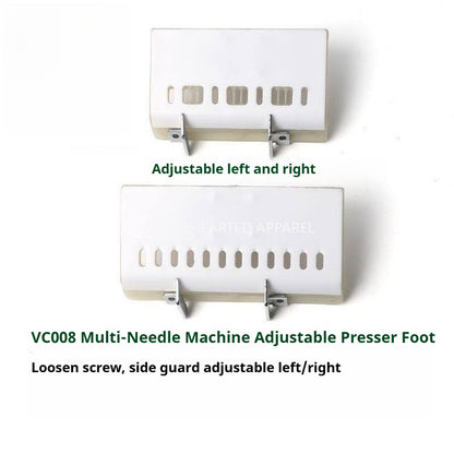 1793★ Adjustable 12/13 Needle Sewing Machine Presser Foot with Edge Guide for Waistband and Elastic, Teflon Foot★