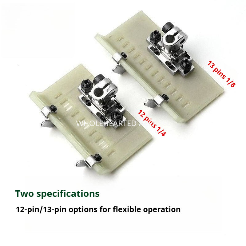 1793★ Adjustable 12/13 Needle Sewing Machine Presser Foot with Edge Guide for Waistband and Elastic, Teflon Foot★