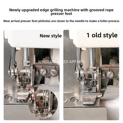 1620★  [New upgrade] VVS all-steel hemming machine with slot embedded rope presser foot four-wire hemming machine EX/Silver Arrow/Pegasus 700