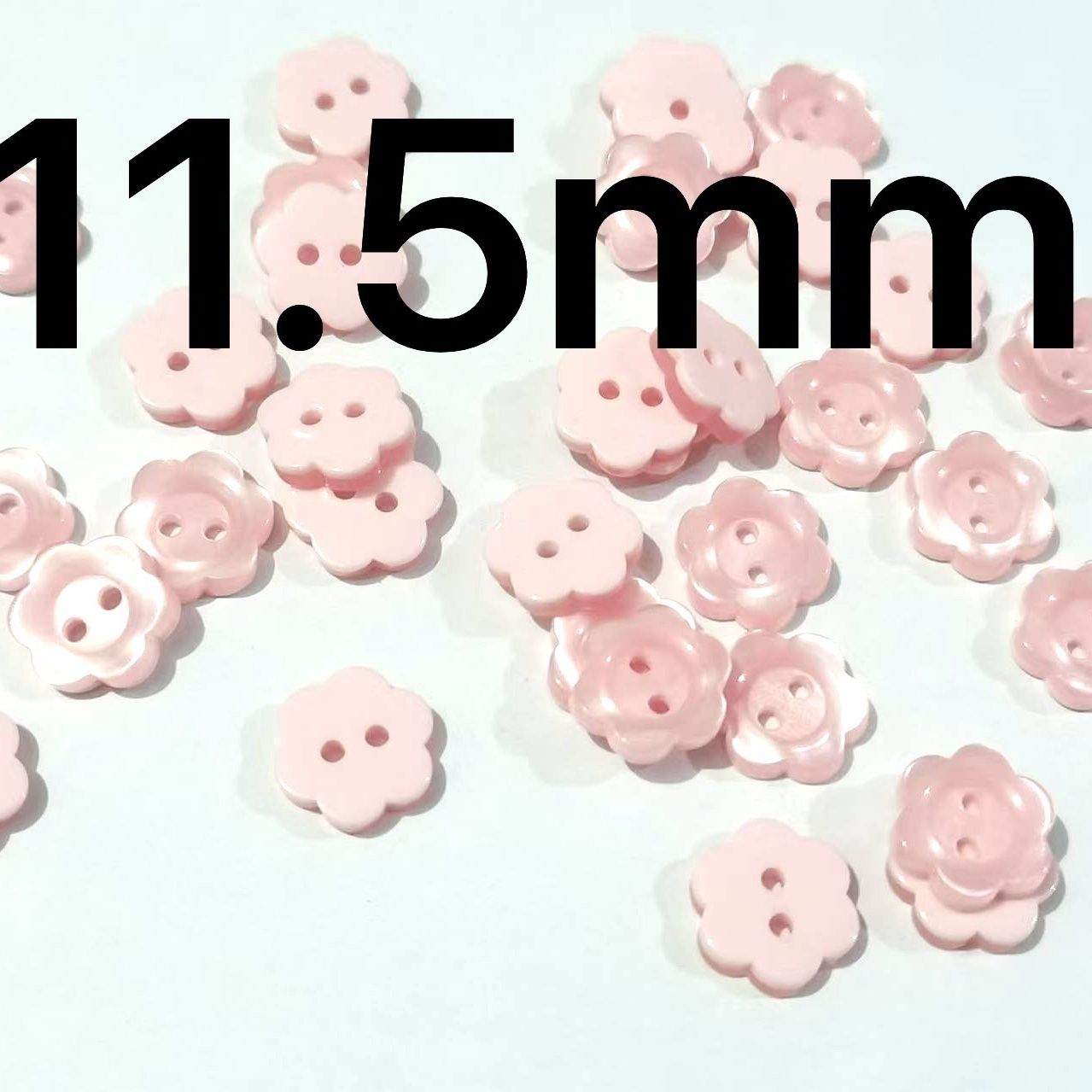 3018  Resin Button Plum Blossom Square Heart Round Color Button Flower Decoration Handmade DIY Cartoon Children
