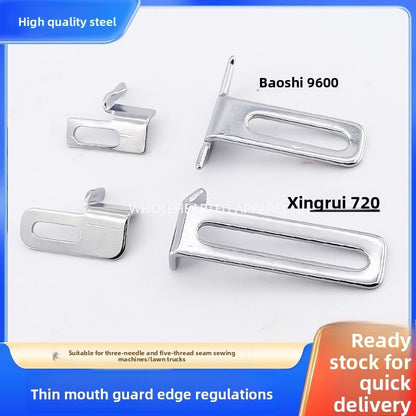 1621★  New model, small mouth rib, regular sewing machine, three needles and five threads, rolled hem piece, Baoshi 9600 Xingrui 720