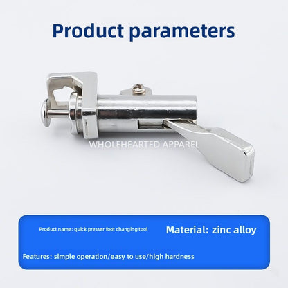 1637★  New flat car quick replacement presser foot tool second change presser foot tool easy replacement not tired hand sewing accessories