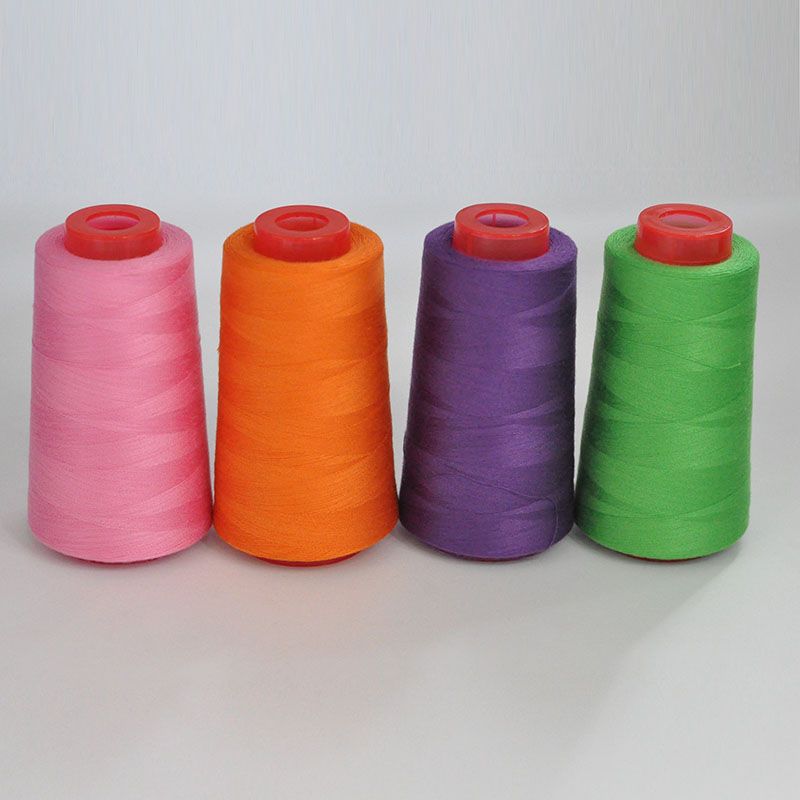 3053  Thread 402 Sewing Thread Household High Speed Thread Sewing Machine Pagoda Polyester Flat Car Large Roll Black and White Color