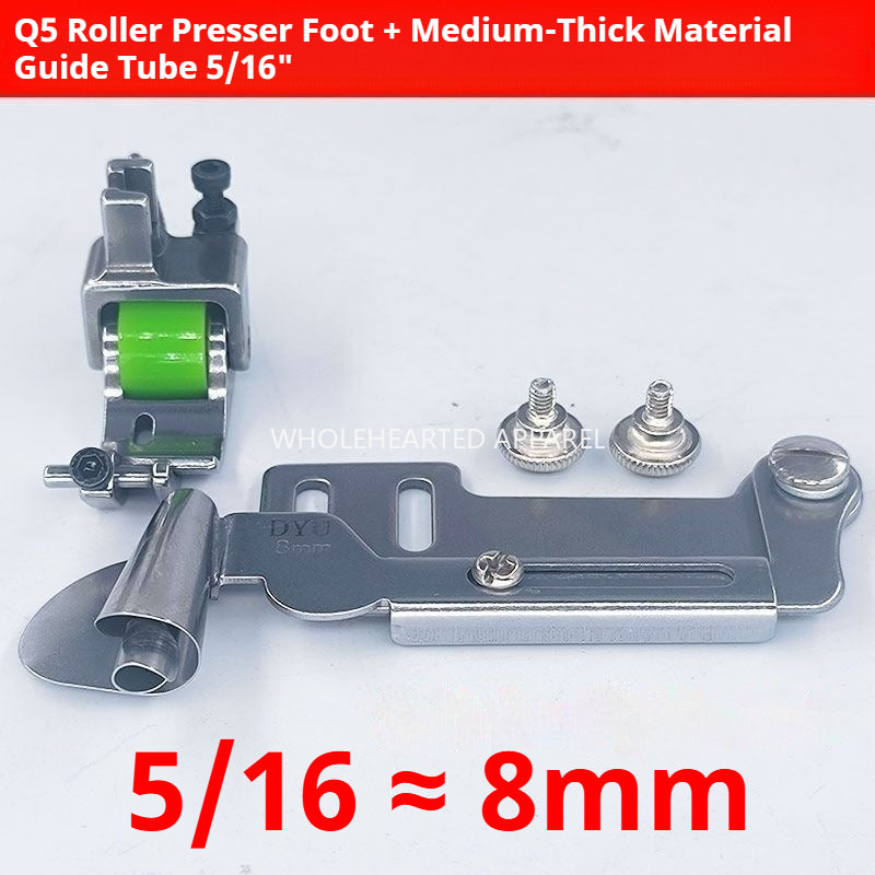 1787★ New Adjustable Q5 Roller Hem Presser Foot for Computerized Sewing Machine, Smooth Stitching★