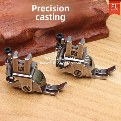 1374★  New zipper roller presser foot, adjustable special presser foot for upper zipper, narrow zipper presser foot, zipper small presser foot