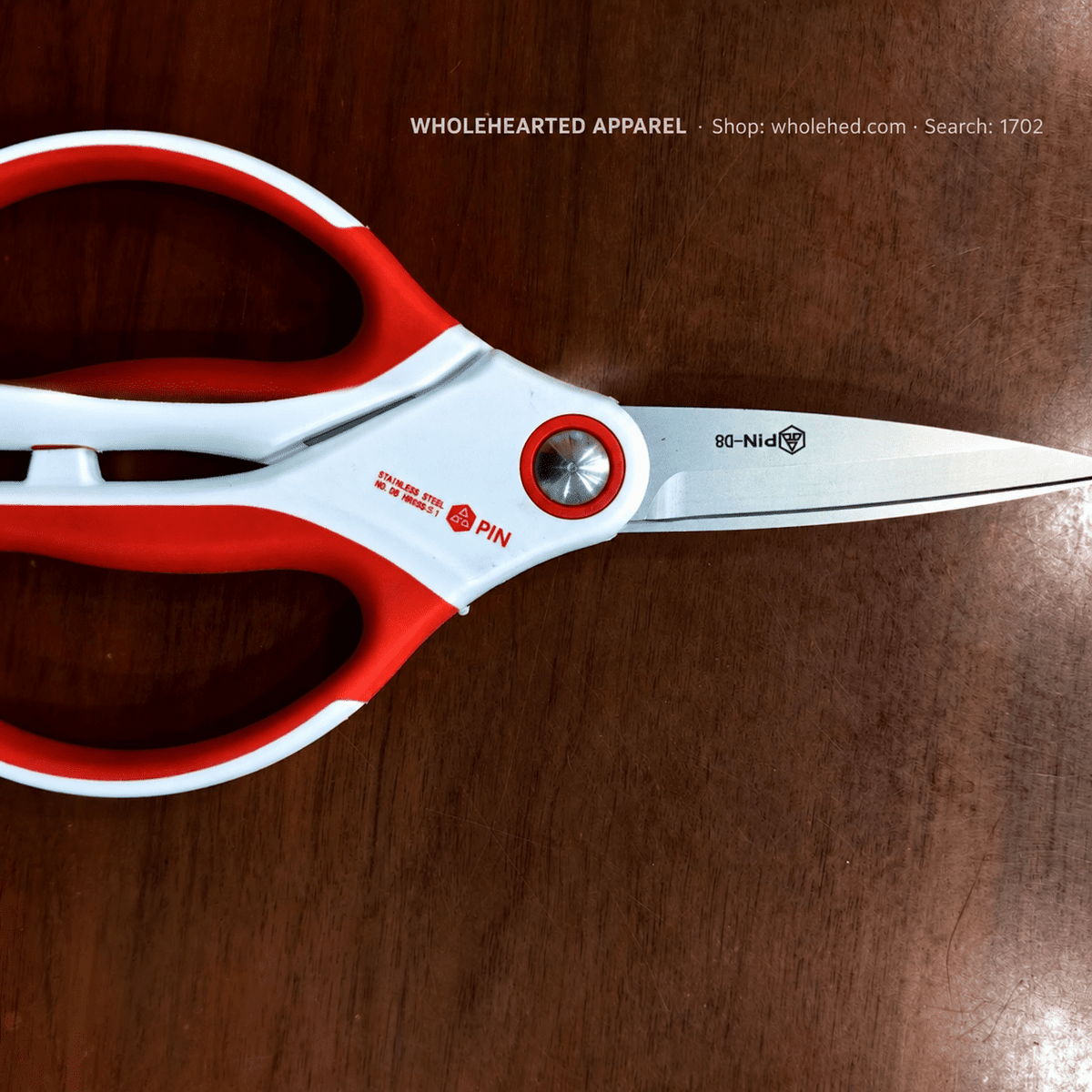1702★ Heavy-Duty Garment Scissors for Factory, Home and Kitchen Use, Open-Blade Style.