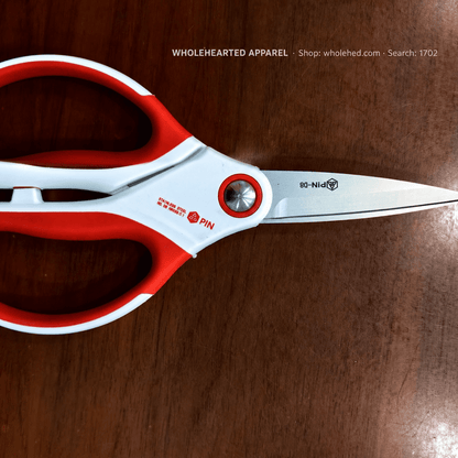 1702★ Heavy-Duty Garment Scissors for Factory, Home and Kitchen Use, Open-Blade Style.