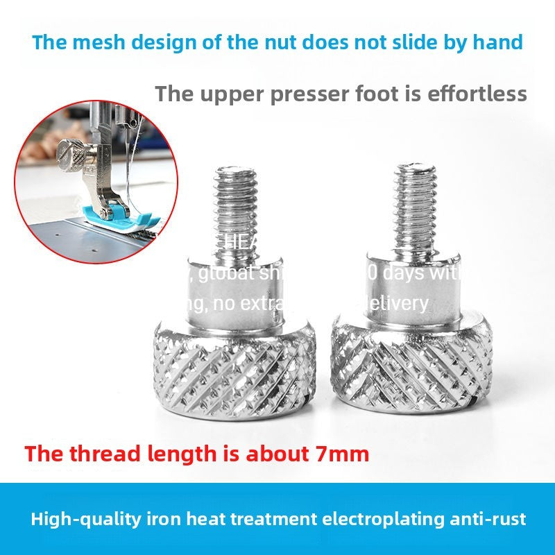 1600★  [Easy Installation] The new upgraded computer flat car hand screws on the presser foot screw and quickly increases the presser foot luxury big head screw sewing accessories