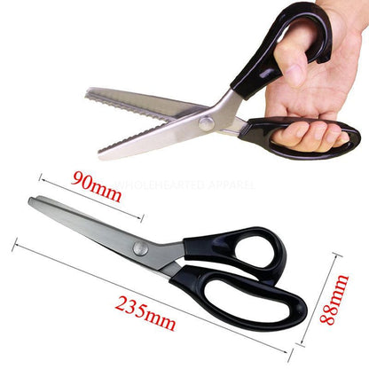 1682★  Cut triangular serrated half arc tailor cut pattern cut wave cut lace paper cut sewing scissors tooth cloth cut cloth