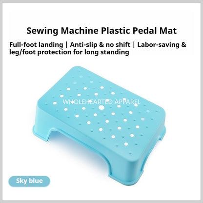 1844★ Tapis neuf en plastique pour pédale de machine à coudre, en caoutchouc antidérapant, haute résistance, silencieux, confortable et stable – Accessoire pour machine à coudre★