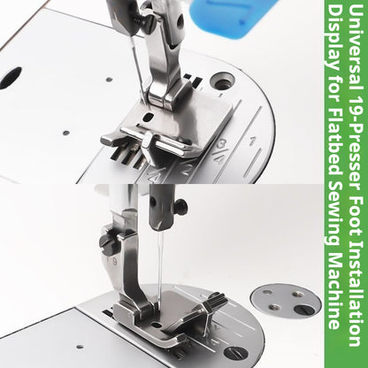 1839★ T9 Adjustable Hemming Presser Foot for Flat-Bed Sewing Machines ★