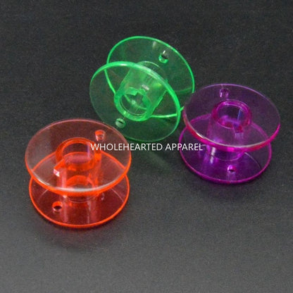 1860★ Colorful Transparent Plastic Bobbins for Brother and Butterfly Domestic Electric Sewing Machines★