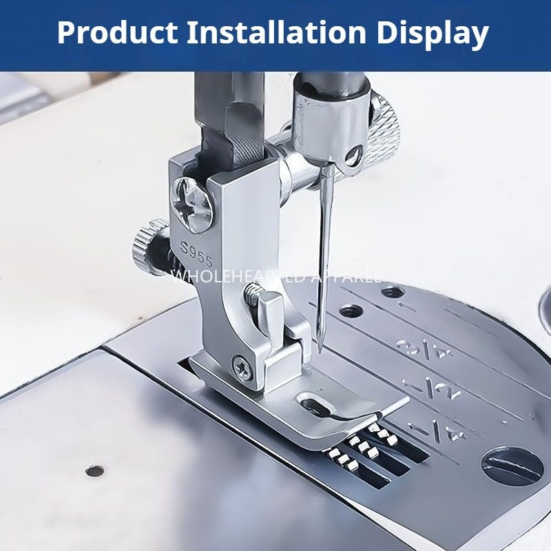 1366★  Boutique electroplating wrinkled presser foot Flat car wrinkled and reduced presser foot S955 Lace ruffle edge discounted presser foot★