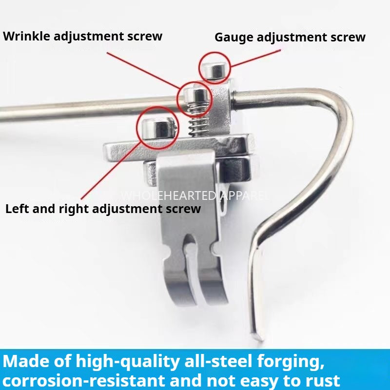 1091★  New flat car six 6-in-1 presser foot multi-function presser foot multi-adjustment left and right unilateral rib positioning wrinkle★