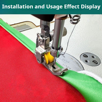 1094★ Boutique all-steel roller with embedded rope presser foot Flat car with slot embedded rope tooth strip presser foot★