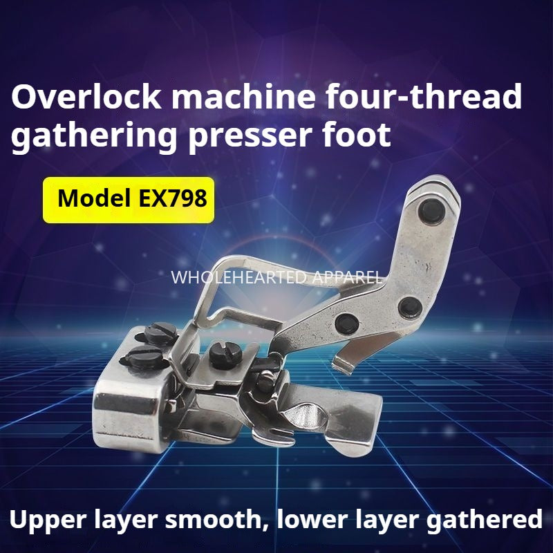 1541★  Discounted wrinkle presser foot, four-wire and five-wire edge locking machine, discounted wrinkle presser foot, double-layer sewing machine accessories★