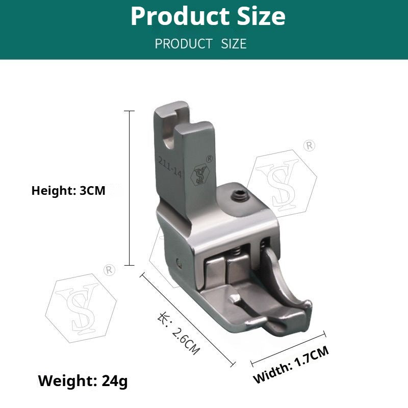 1023★  boutique all-steel multi-purpose high and low presser foot flat car stop double open line with knife presser foot★