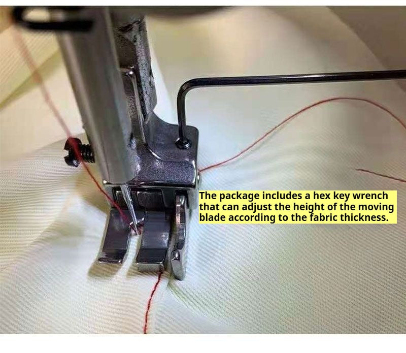 1547★ Accessoires pour machines à coudre, pied presseur plat double usage haute et basse, pied presseur multifonctionnel à double ligne avec arrêt de coupe et de pression sur la ligne ouverte★