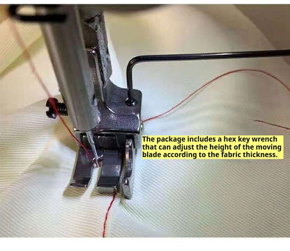 1547★ Accessoires pour machines à coudre, pied presseur plat double usage haute et basse, pied presseur multifonctionnel à double ligne avec arrêt de coupe et de pression sur la ligne ouverte★