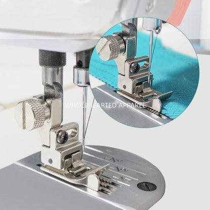 1744★ SY-40 Premium All-Steel Adjustable High/Low Presser Foot for Computerized Flat-Bed Sewing Machines with Knife Edge Guide for Edge-Stitch Topstitching★