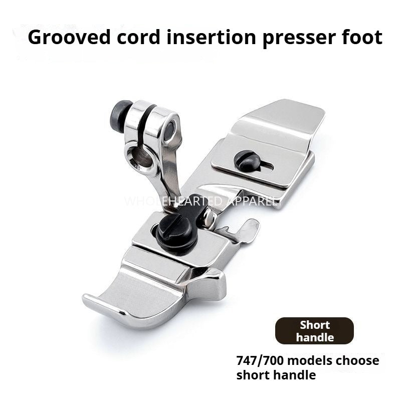 1620★ [Nouvelle version améliorée] Machine à ourler VVS tout acier avec pied presseur à corde intégré et fente, machine à ourler à quatre fils EX/Silver Arrow/Pegasus 700★