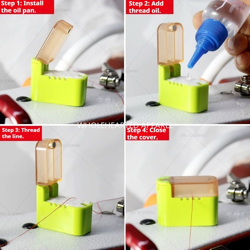 1063★ Boîte à fil universelle pour machine à coudre, nouvelle couleur, embout huileux, godet d'huile en silicone, fil anti-casse, fil anti-dédoublement★